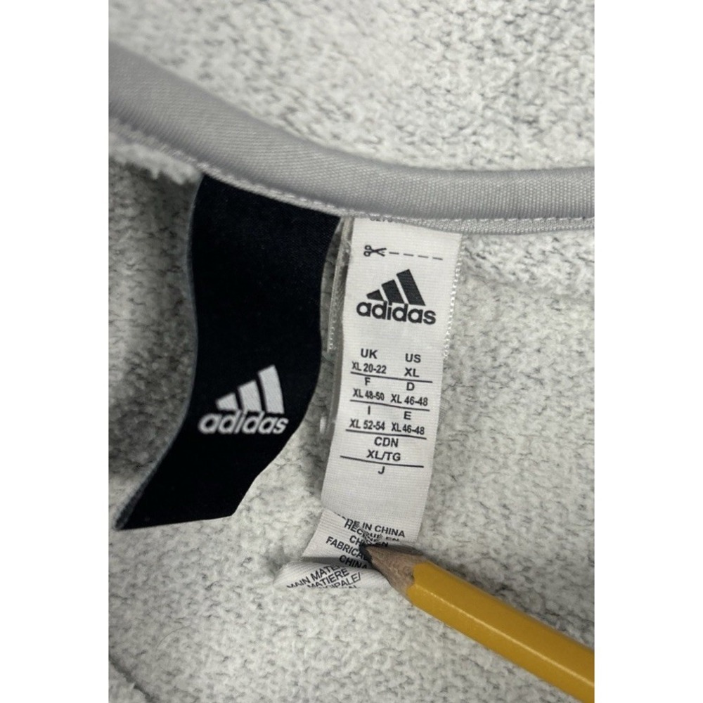 Adidas Women's Extra Large Gray Full Zip Gray Fleece Lined Jacket Casual (278) - Picture 3 of 4
